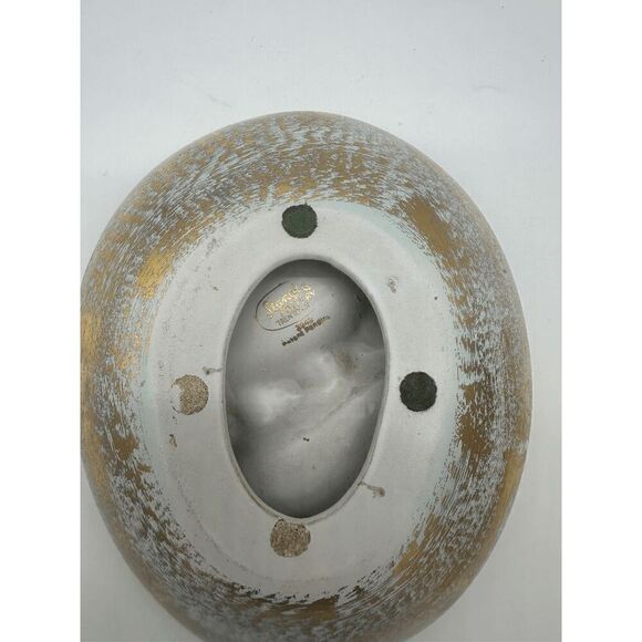 Stangl Pottery Ashtray Four Rests 8” Bronze Aqua Vintage Dish - Picture 6 of 6